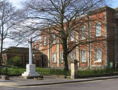 The Methodist church and war memorial (c) Dave Bevis